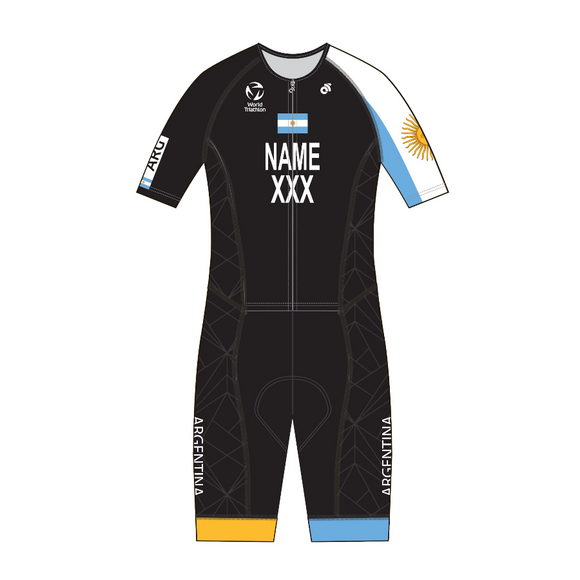 Argentina Performance Aero Short Sleeve Tri Suit - Name & Country