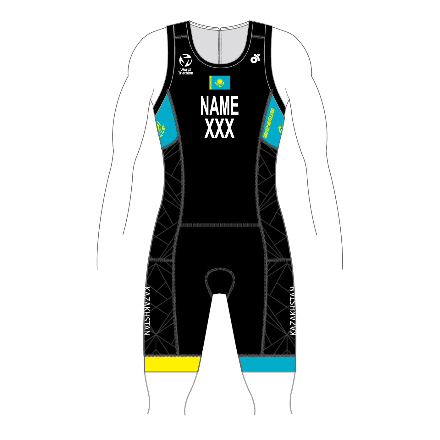 Kazakhstan Performance Tri Suit - Name & Country – World Triathlon Official  Store Global