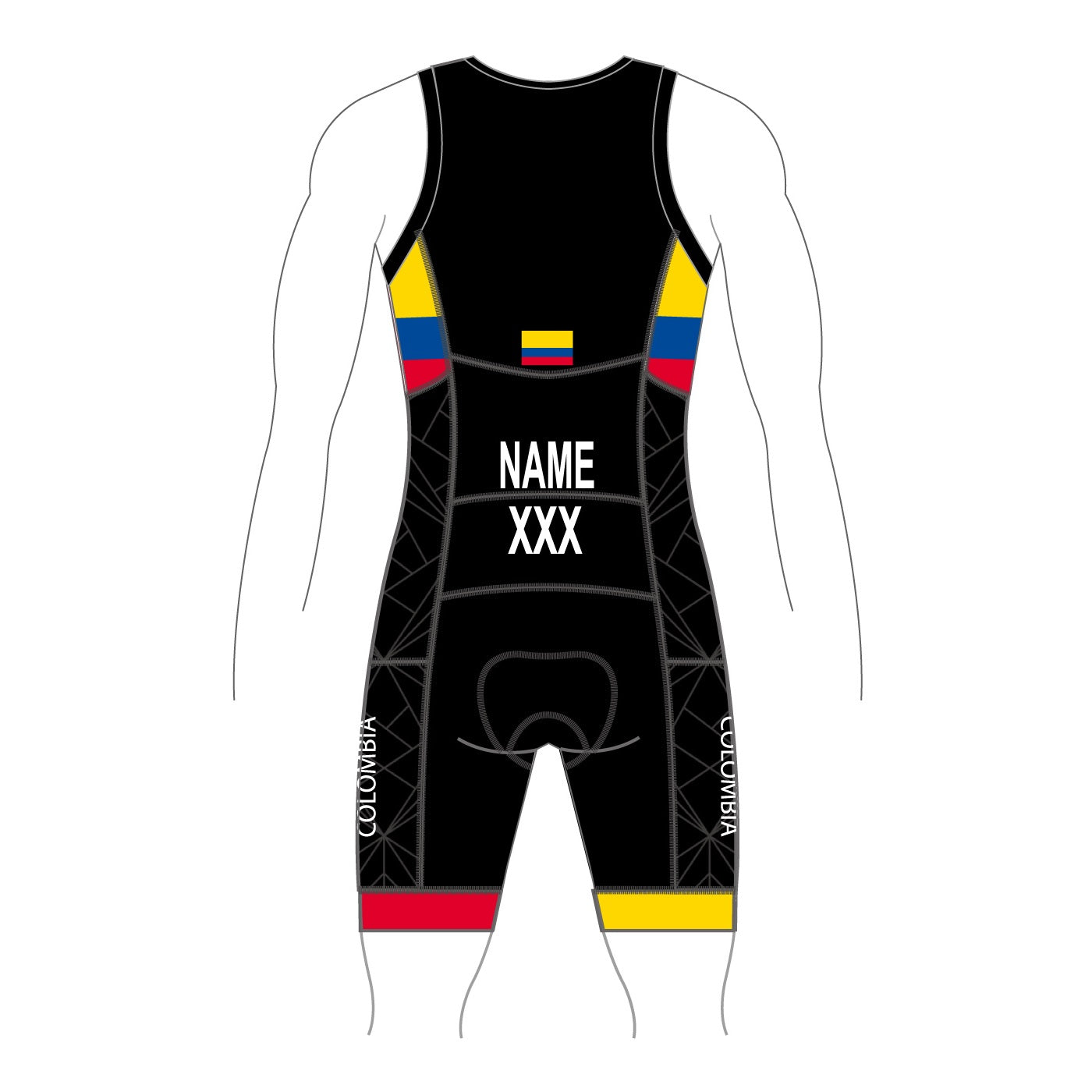 Colombia Performance Tri Suit - Name & Country – World Triathlon Official  Store Global